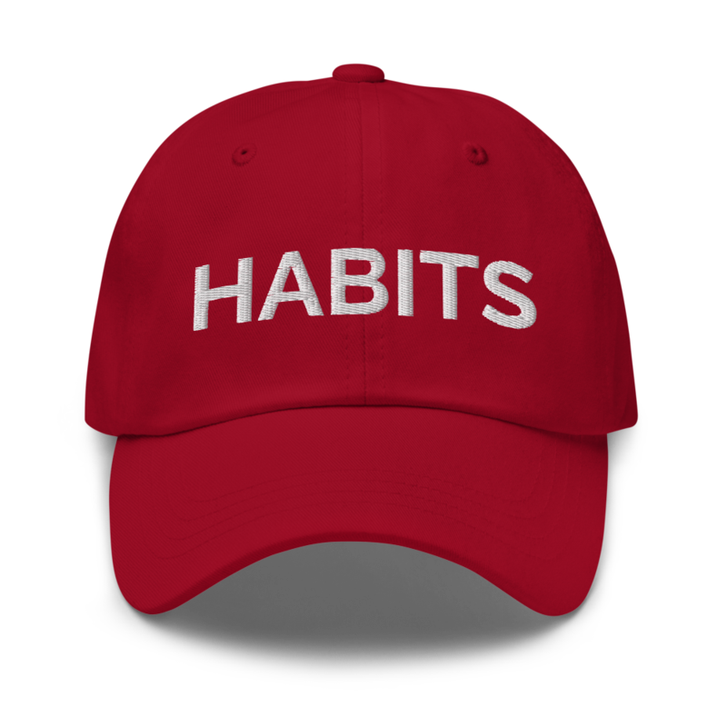 Habits Hat - Cranberry