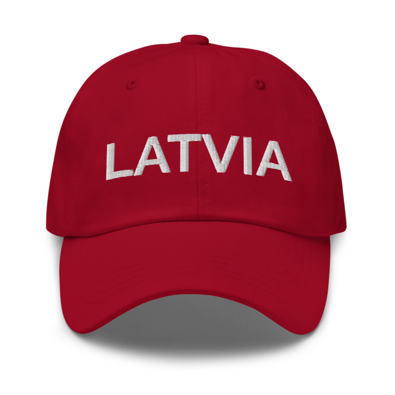 Latvia Hat - Cranberry