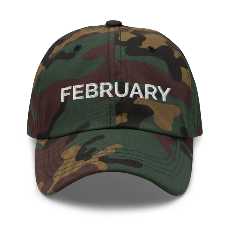 February Hat - Green Camo