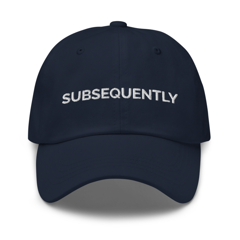 Subsequently Hat - Navy