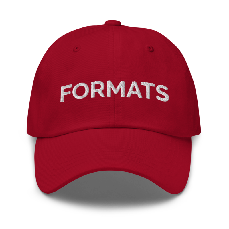 Formats Hat - Cranberry