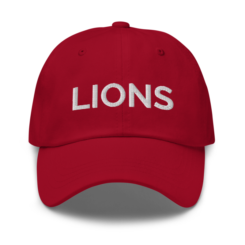 Lions Hat - Cranberry