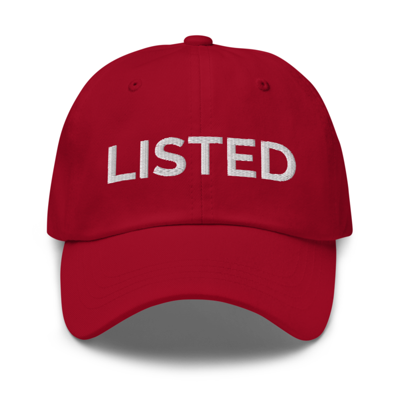 Listed Hat - Cranberry