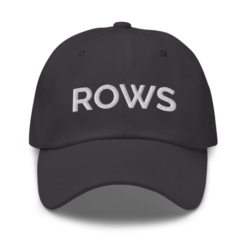 Rows Hat - Dark Grey