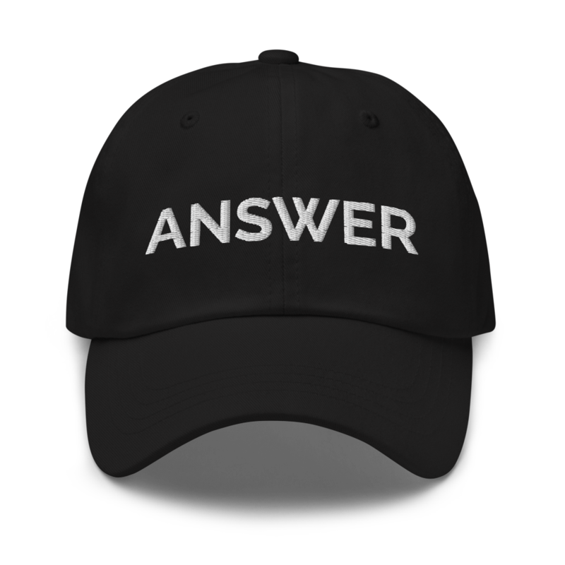 Answer Hat - Black