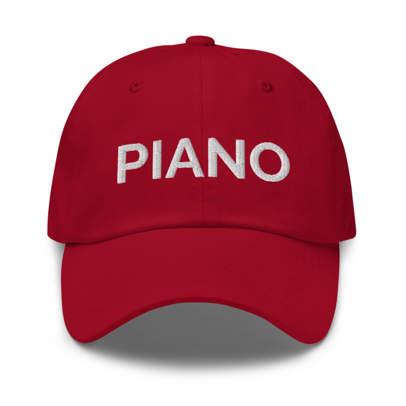 Piano Hat - Cranberry