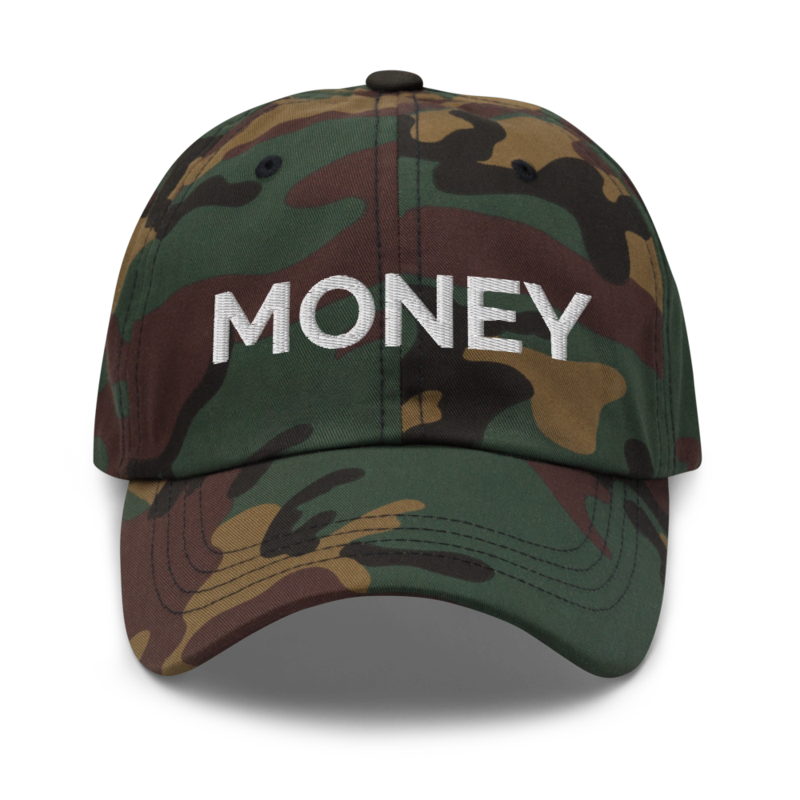 Money Hat - Green Camo