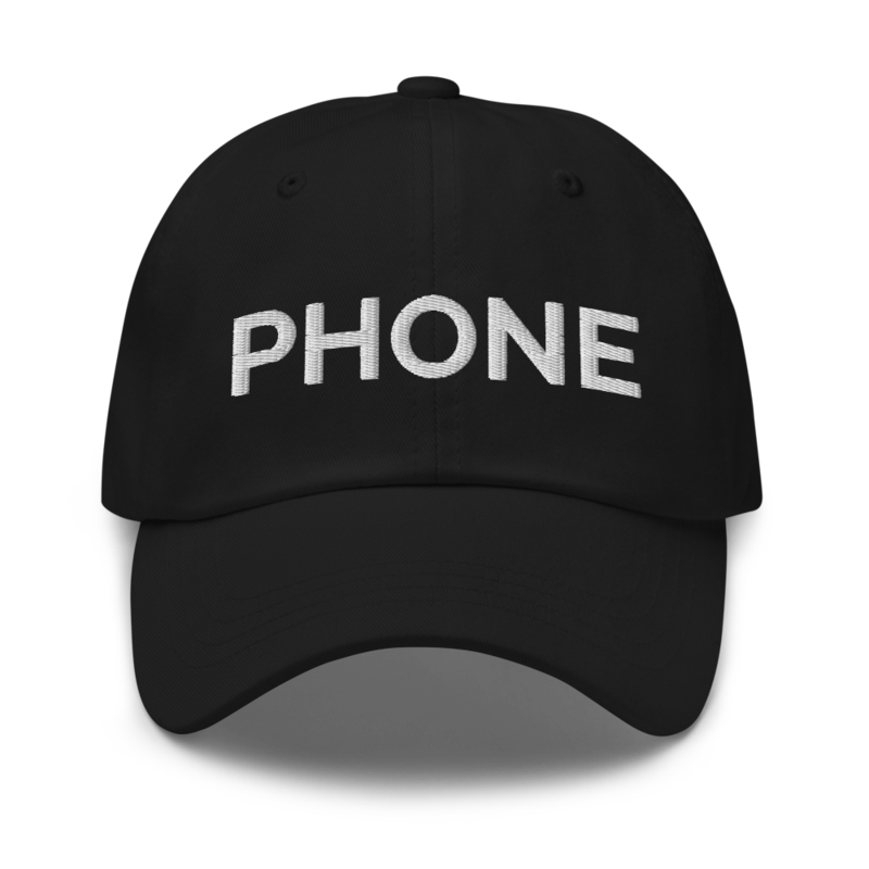 Phone Hat - Black