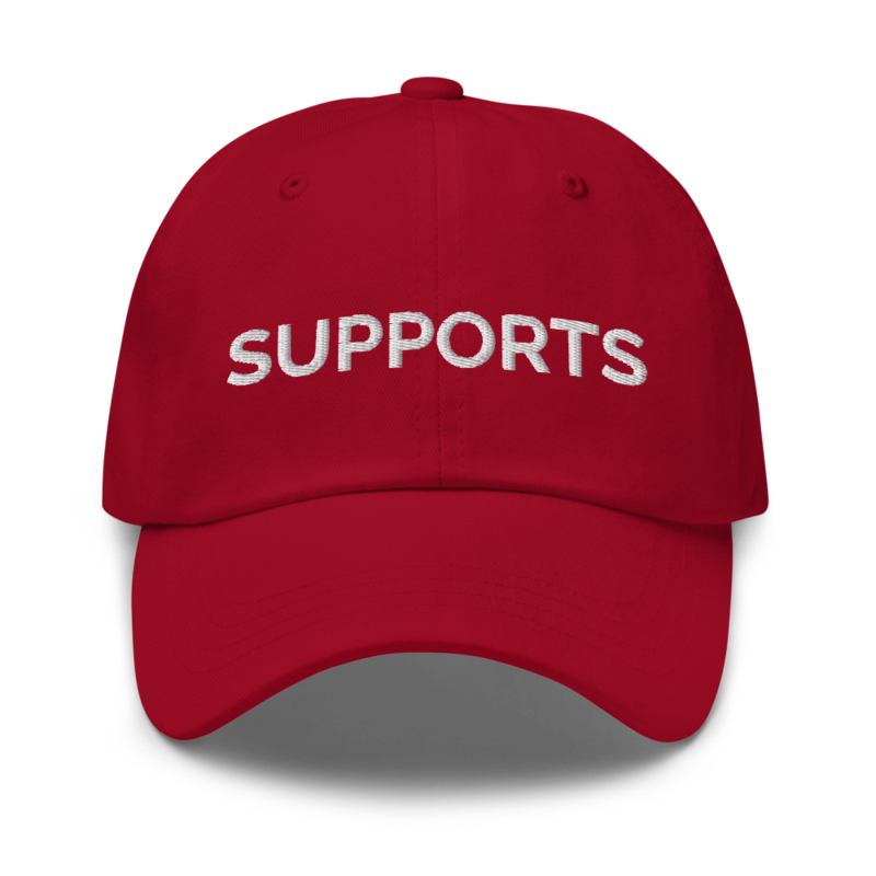 Supports Hat - Cranberry