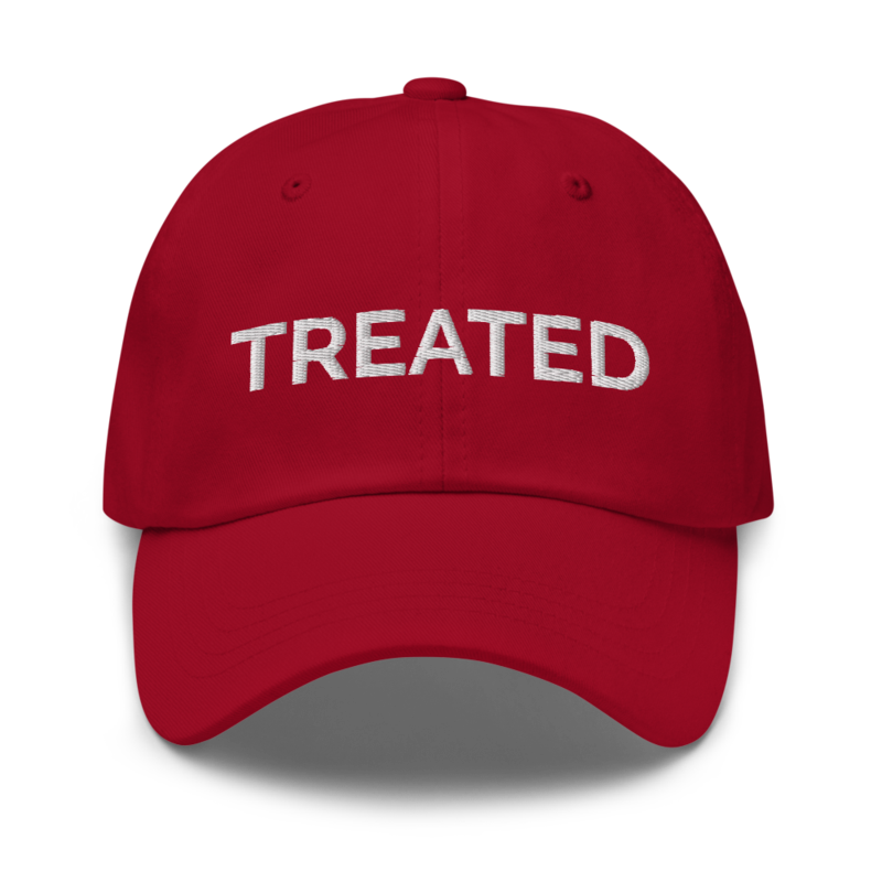 Treated Hat - Cranberry