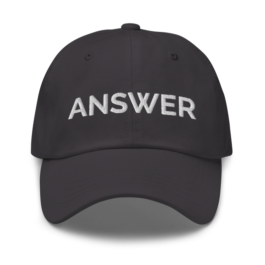 Answer Hat - Dark Grey