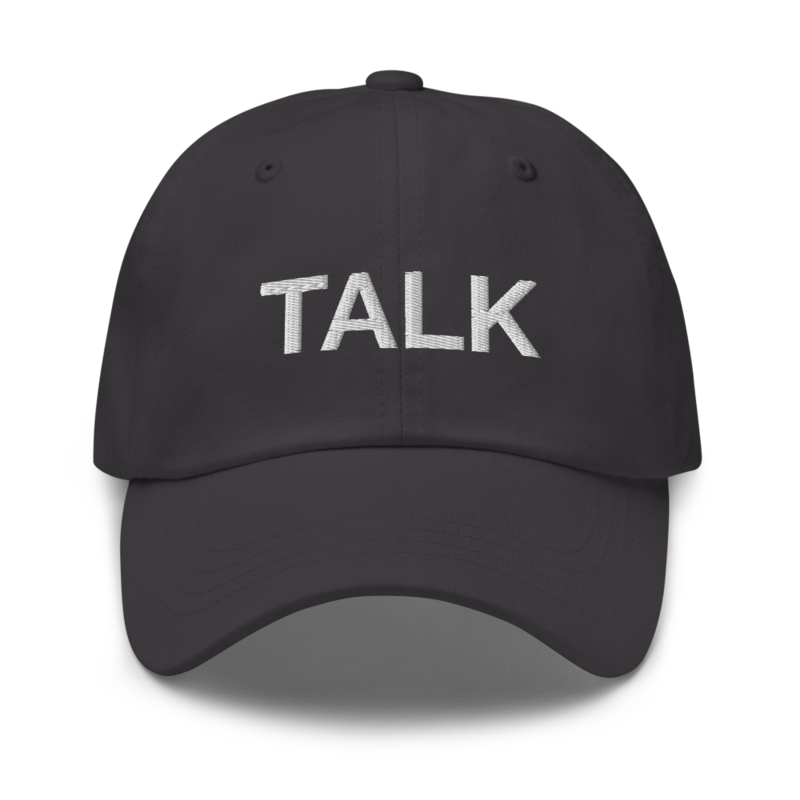 Talk Hat - Dark Grey