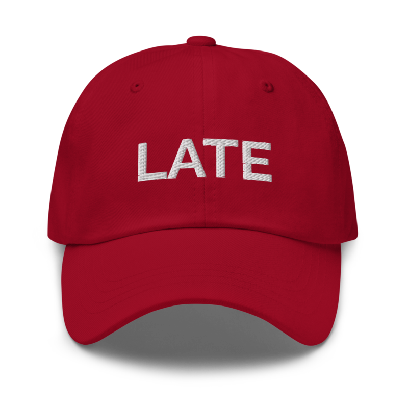 Late Hat - Cranberry