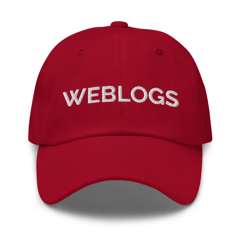 Weblogs Hat - Cranberry