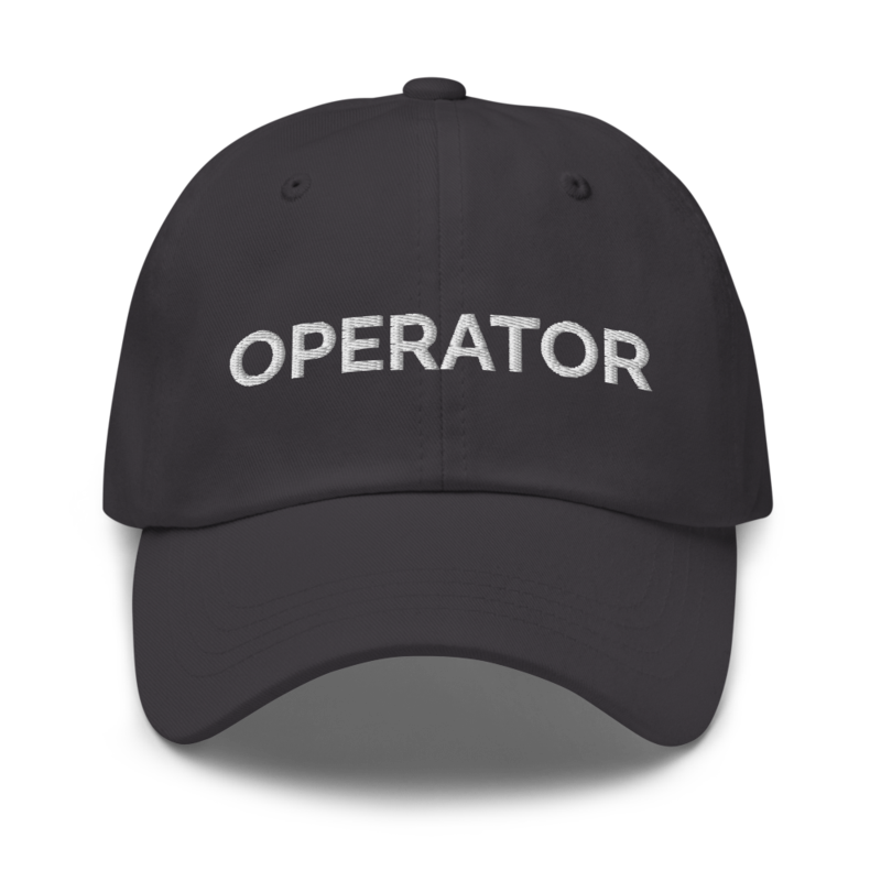 Operator Hat - Dark Grey