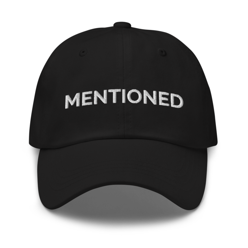 Mentioned Hat - Black