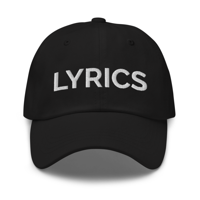 Lyrics Hat - Black