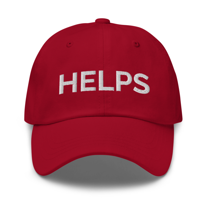 Helps Hat - Cranberry