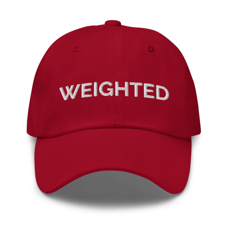 Weighted Hat - Cranberry
