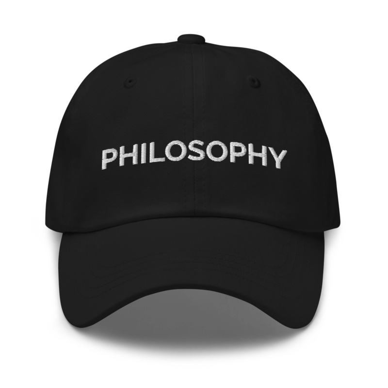 Philosophy Hat - Black