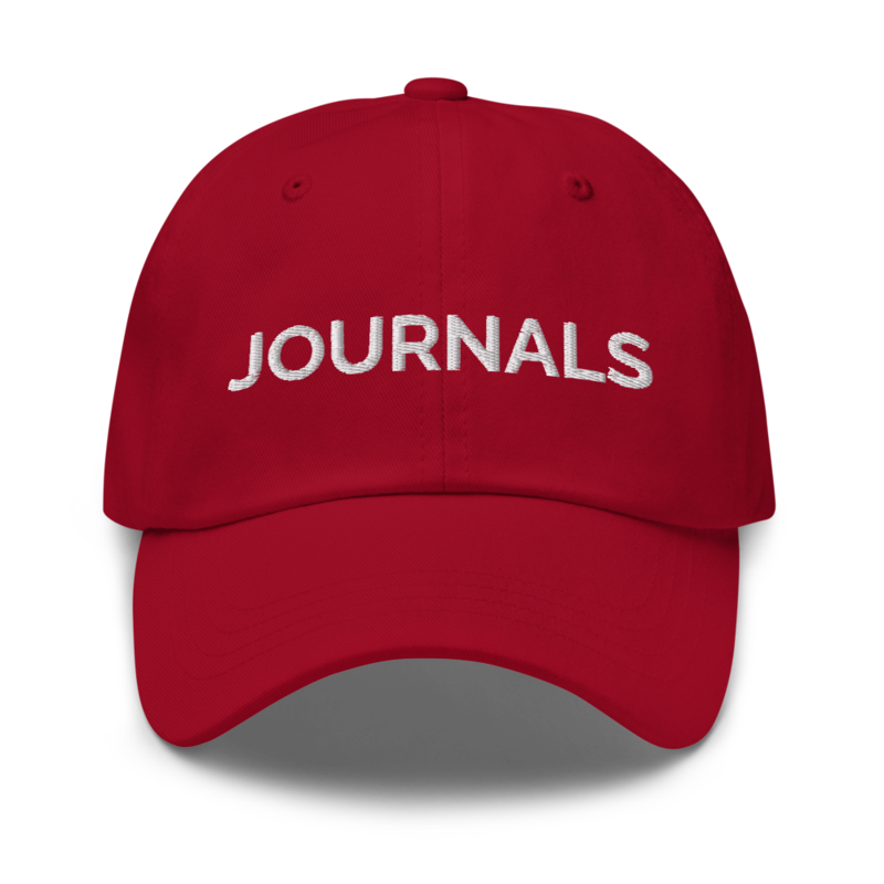 Journals Hat - Cranberry