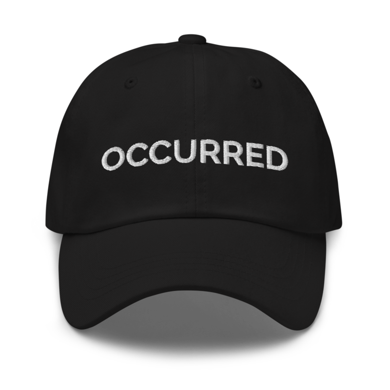 Occurred Hat - Black