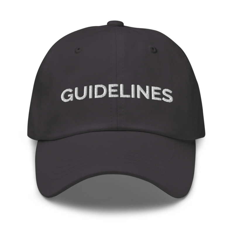 Guidelines Hat - Dark Grey