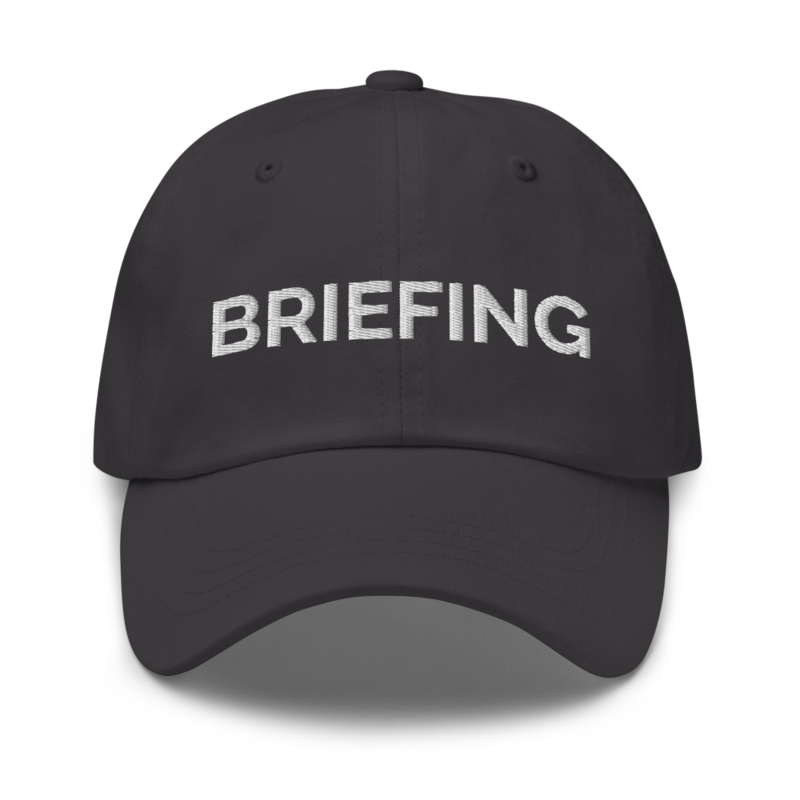 Briefing Hat - Dark Grey