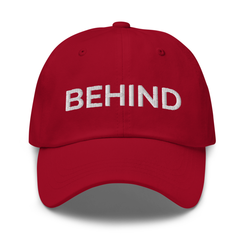 Behind Hat - Cranberry