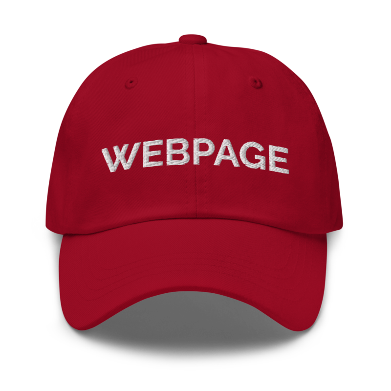 Webpage Hat - Cranberry