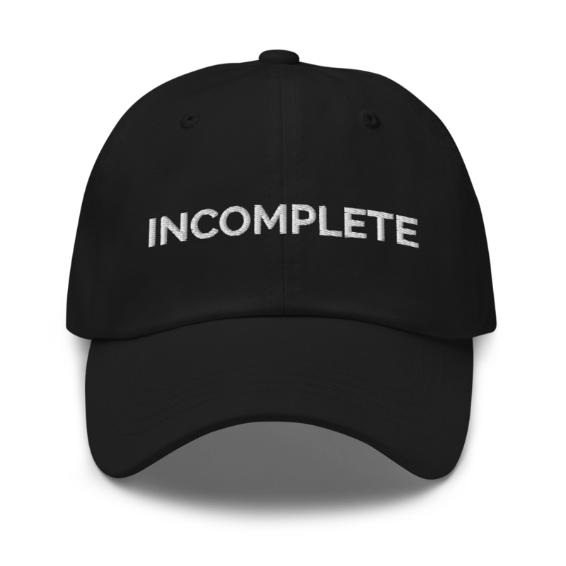Incomplete Hat - Black