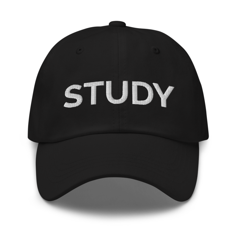 Study Hat - Black