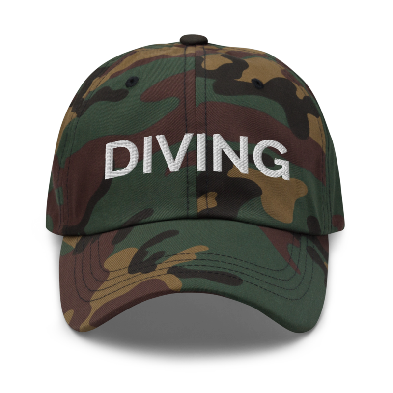 Diving Hat - Green Camo