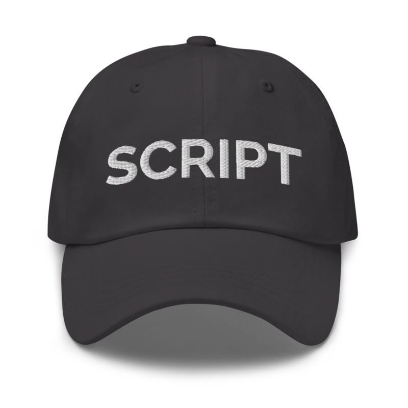 Script Hat - Dark Grey
