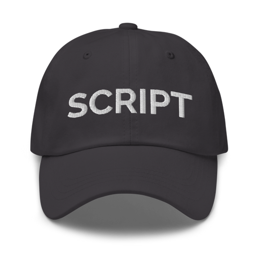 Script Hat - Dark Grey