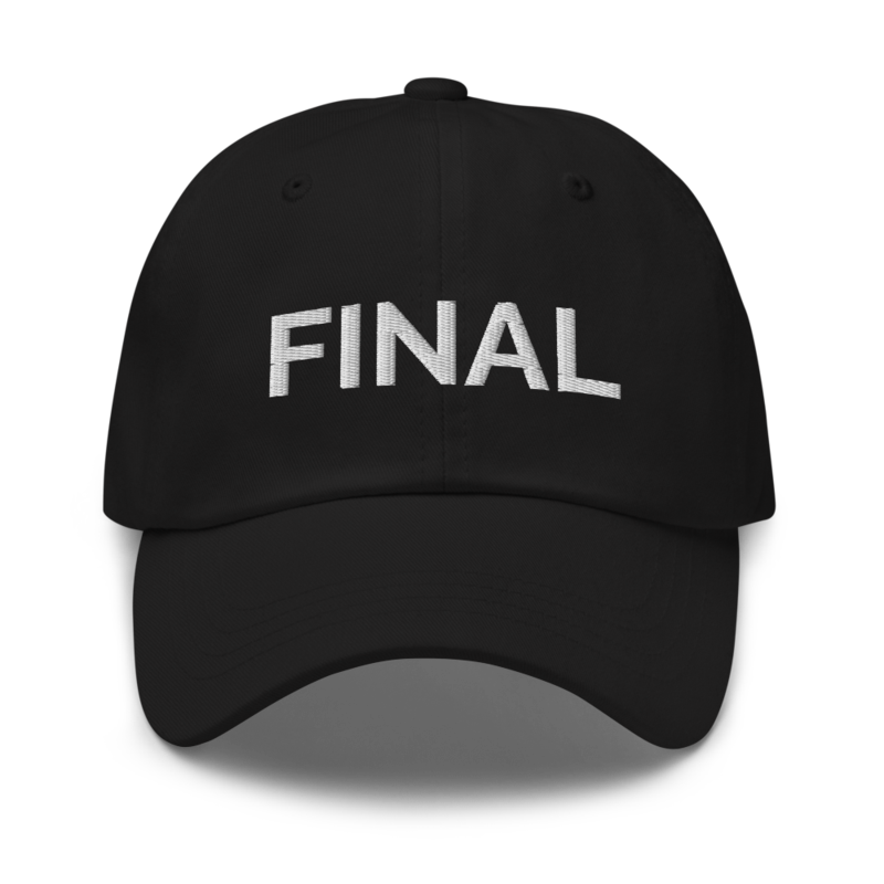 Final Hat - Black