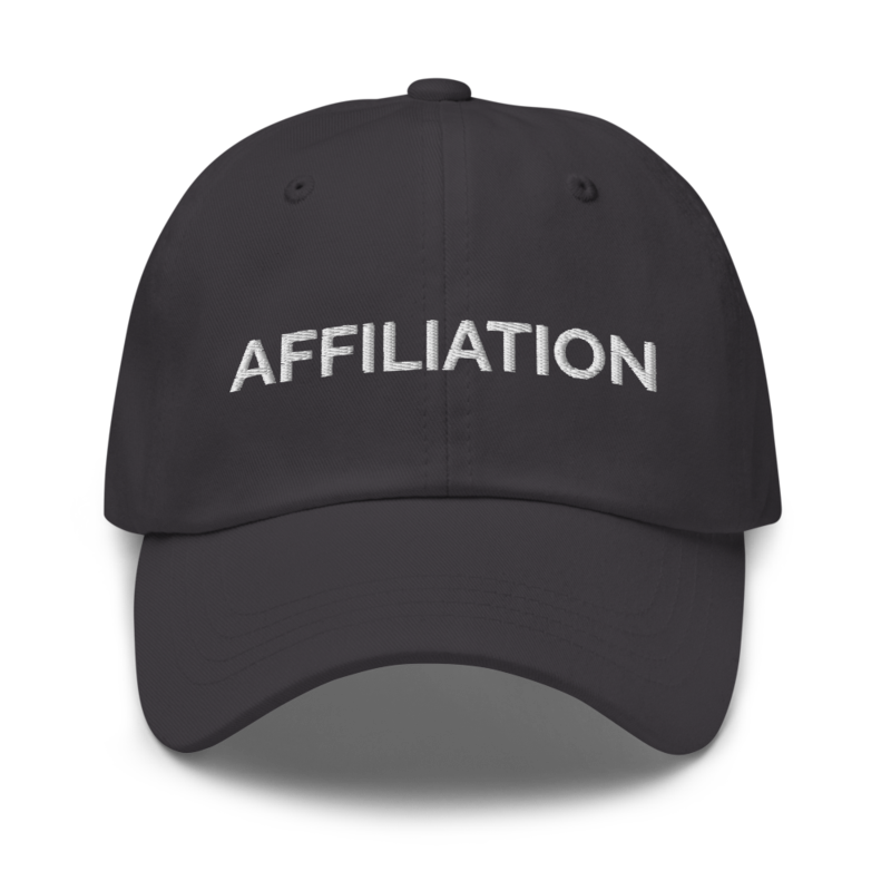 Affiliation Hat - Dark Grey