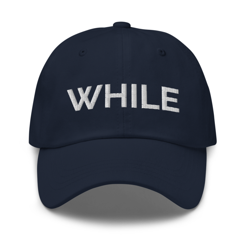 While Hat - Navy