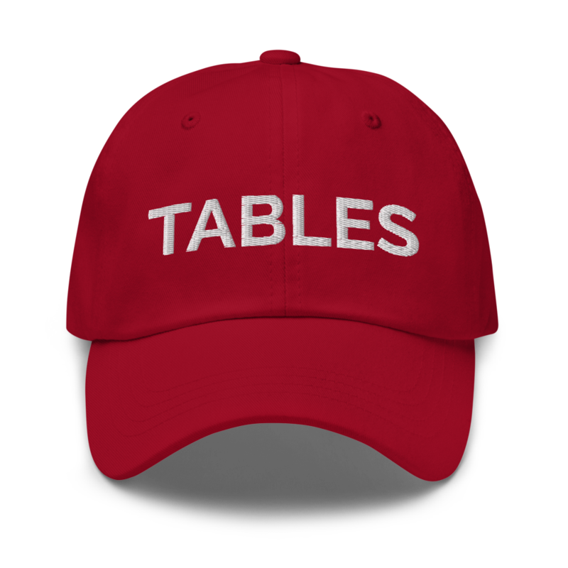 Tables Hat - Cranberry