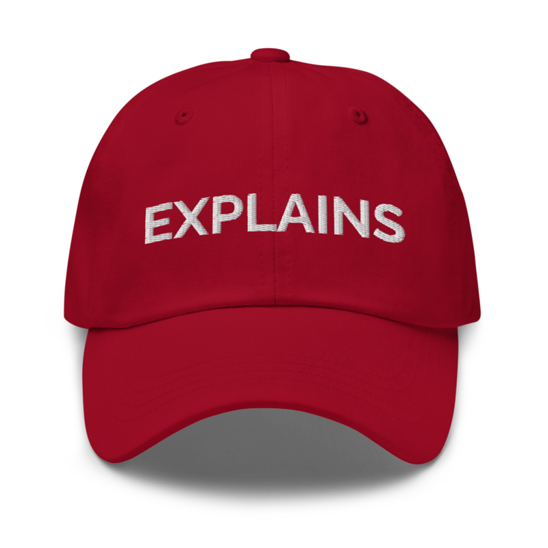 Explains Hat - Cranberry