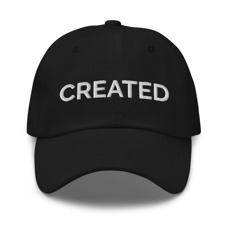 Created Hat - Black