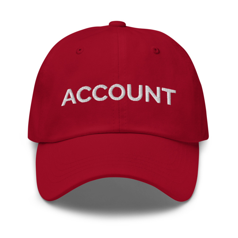 Account Hat - Cranberry