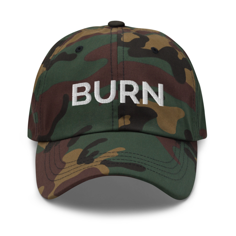 Burn Hat - Green Camo