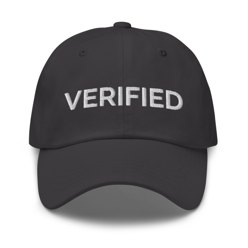 Verified Hat - Dark Grey