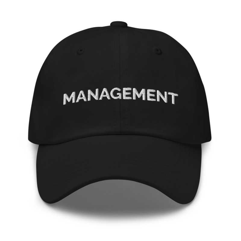 Management Hat - Black