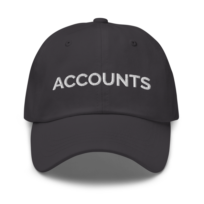 Accounts Hat - Dark Grey