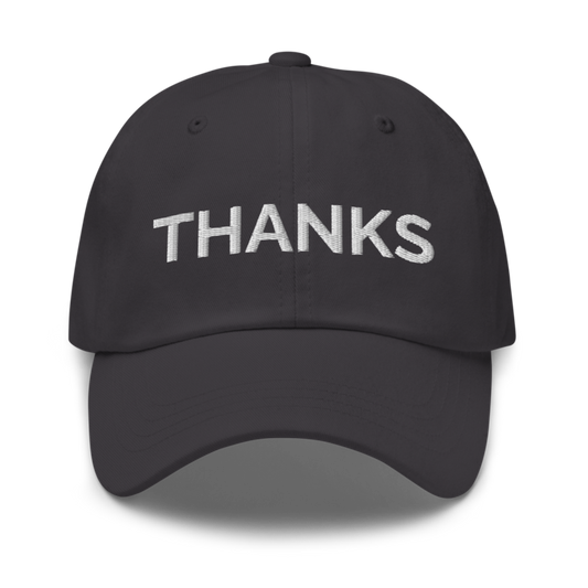 Thanks Hat - Dark Grey