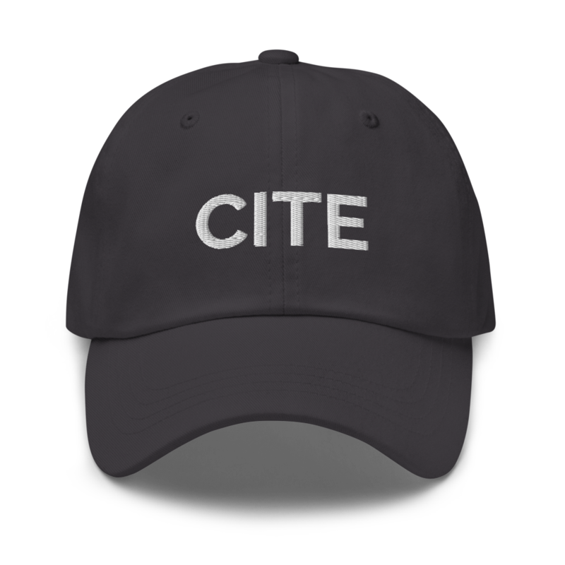 Cite Hat - Dark Grey
