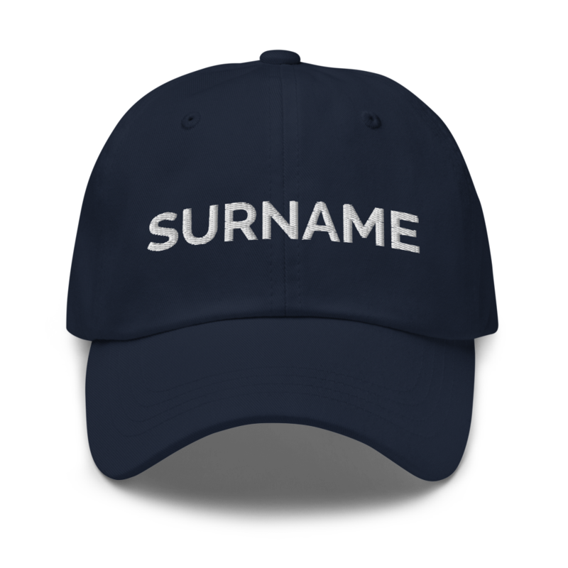 Surname Hat - Navy