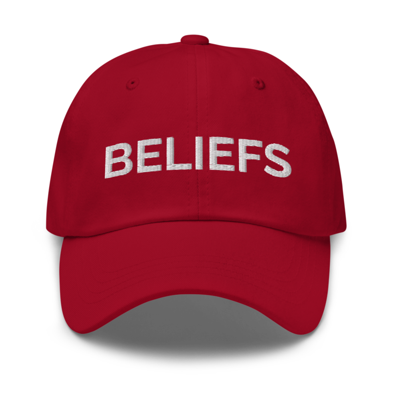 Beliefs Hat - Cranberry